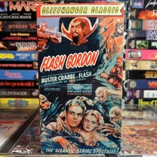 Flash Gordon 1936 VHS Tested 2 Tapes 13 Serial Episodes Buster Crabbe Sci-Fi