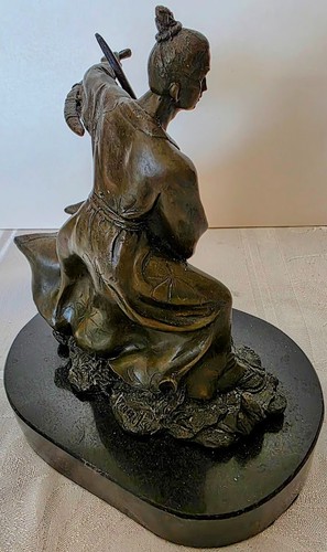 Original Signed Kamiko Japanese Man Doing Martial Arts Bronze Sculpture Statue - Picture 5 of 16