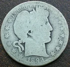 US 1893-O Barber Half Dollar  **