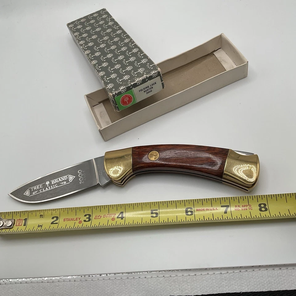 Navaja de bolsillo marca Boker Tree 2000 440C Solingen Lockback plegable cazador Alemania Foto 4 de 4