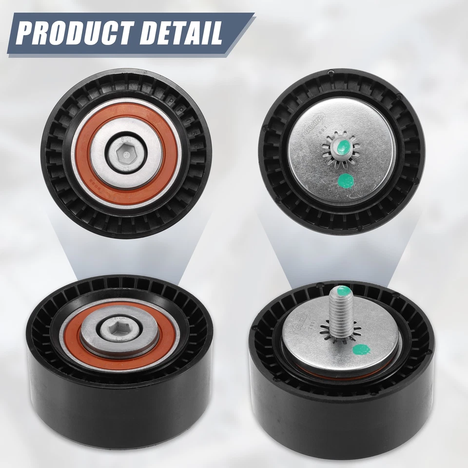 11287615130 Polea de rueda loca de deflexión de transmisión de automóvil personalizada única para BMW 535i GT Foto 4 de 4