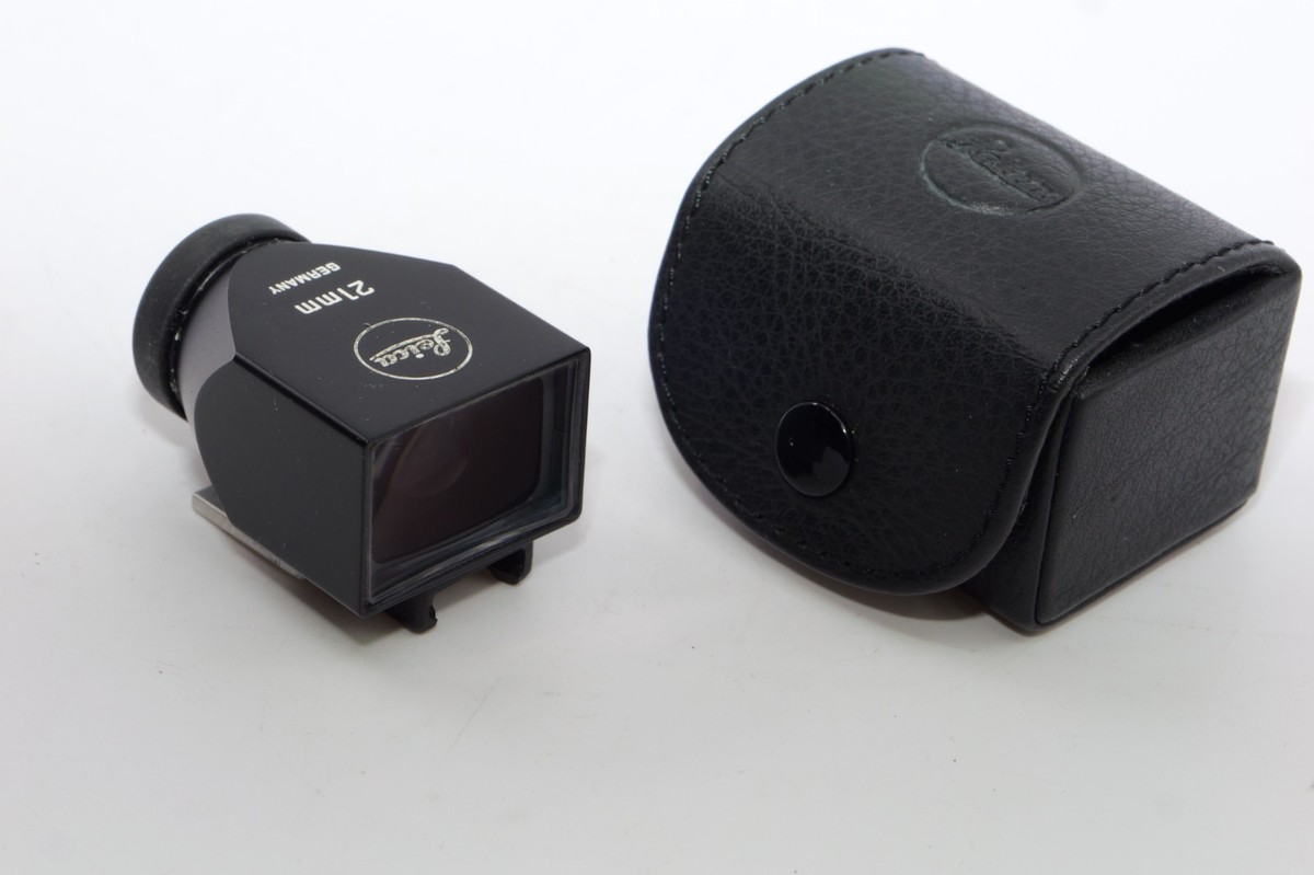 Leica 21mm Bright Line Viewfinder M. Leica # 12024. Black. Case