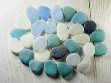japanese sea glass Surf-Tumbled Beach glass 85g
