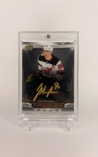 Jack Hughes Premier Focus Auto/15 On Card SSP New Jersey Devils