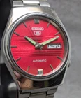 Rare Vintage Seiko 5 Automatic Day Date Movement No. 6309A Japan Made Mens Watch