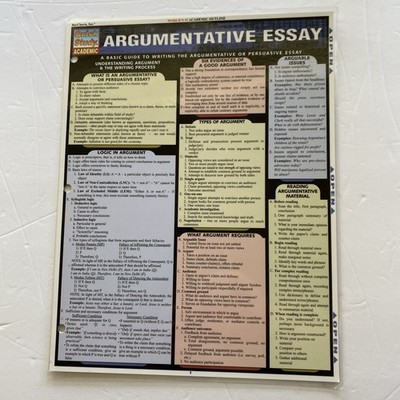 Bar Charts Inc Quick Study Academic -  Argumentative Essays