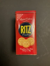 Vintage 1986 Nabisco Ritz Crackers Collectible Storage Tin