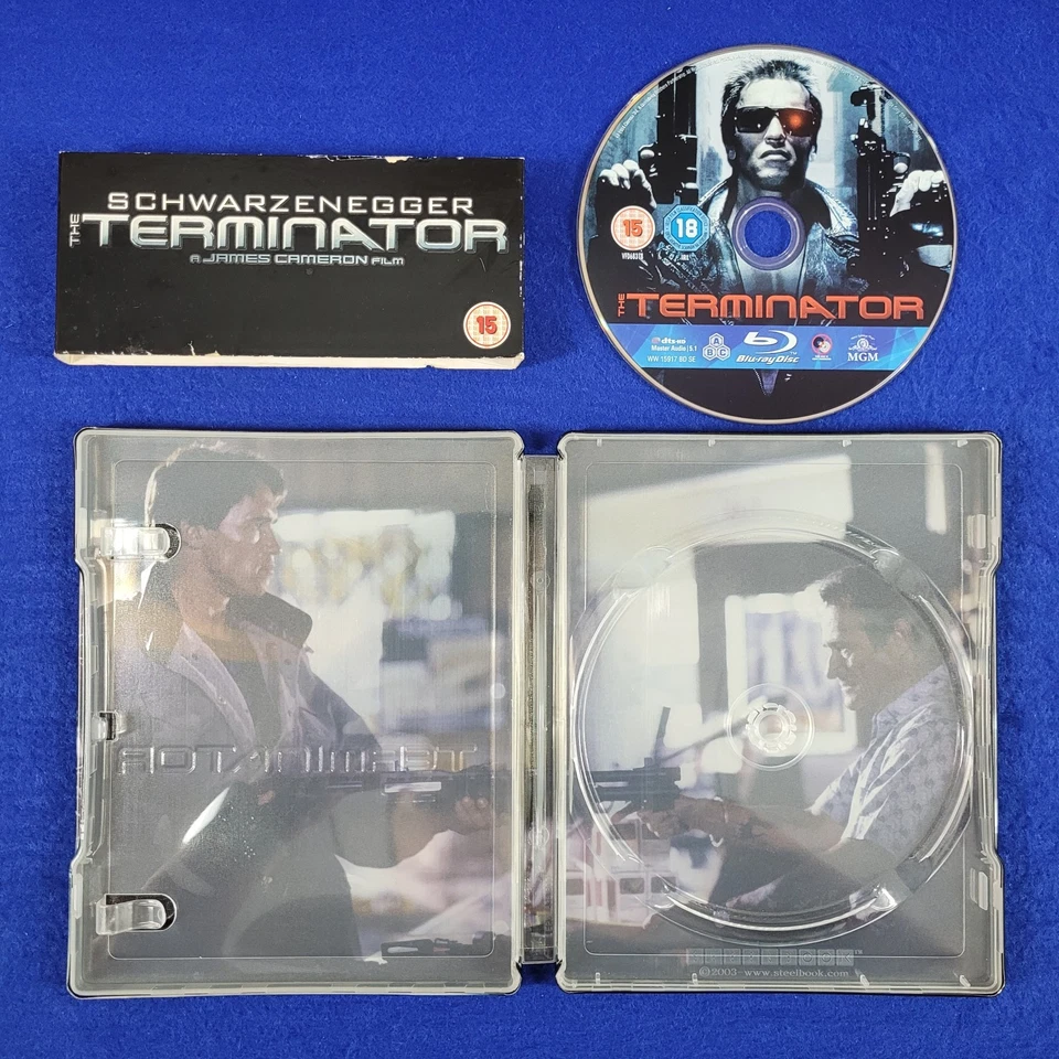blu-ray The TERMINATOR + Quarter Slip Steelbook Edition PLAY.COM REGION FREE - Image 2 of 4