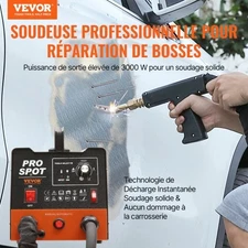 VEVOR Stud Welder Dent Repair Kit, 3KW Spot Welder Dent Puller with 6 Welding Mo