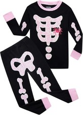 Dolphin Fish Boys Girls Pajamas Toddler Kids 7, Askeleton Glow-in-the-dark-1