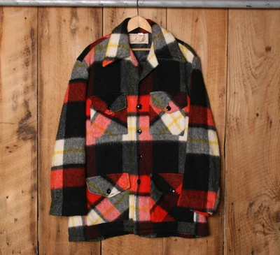 Vintage Pheasant Hunt By Gerhard Kennedy Wool Plaid Hunting Shirt Jacket Sz. M - Image 1 of 4