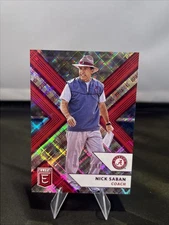 2018 Panini Elite Draft Picks Aspirations Purple /99 Nick Saban #76