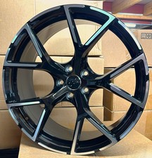 18" VW CADDY 2005-2026 GLOSS BLACK/POL RS3-2023 DESIGN 8J ALLOY WHEELS X4