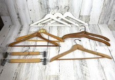 Lot of 10  Assorted Style Wood Hangers