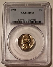 1956 Jefferson Nickel MS65 PCGS