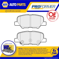 Brake Pads Set fits PEUGEOT 4008 1.6D Rear 2012 on Proformer Quality New