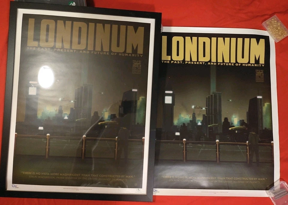 Póster mal impreso Firefly Serenity Londinum. Juego de viaje súper raro de Blue Sun Foto 3 de 4