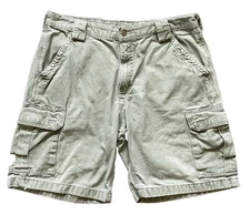 VTG Carhartt Cargo Shorts Mens 35 Relaxed Fit B164 LBR Carpenter 9” Inseam