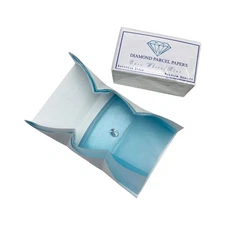 DIY Diamond Parcel Paper Gemstone White&Blue Jewelry Packaging Storing Pack Tool