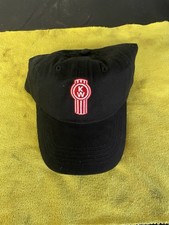 Official Kenworth Motors Embroidered Ball Cap New Adjustable Solid Black