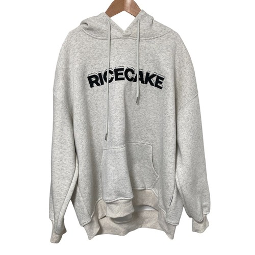 RICECAKE & OISIS Rice Cake & Oasis Sweatshirt Hoodie, XL, Gray Unisex Women USED