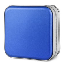Siveit CD/DVD Cases 40 Capacity Disc Storage Binder for 40 Capacity, Blue