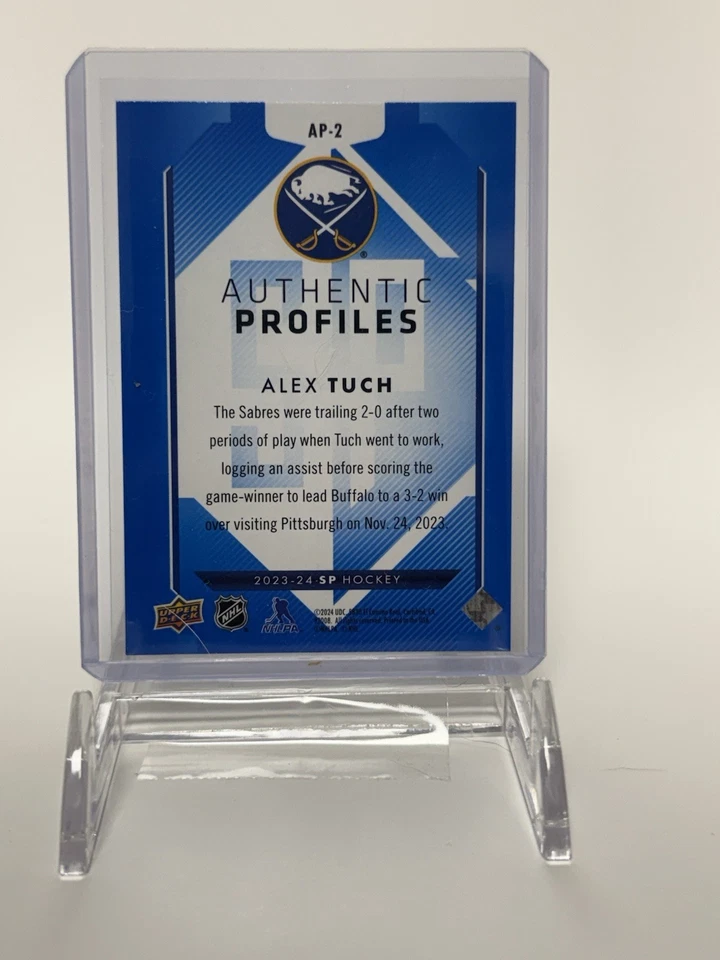 2023-24 Sp - Retail Authentic Profiles Alex Tuch #AP-2 Blue - Image 2 of 2