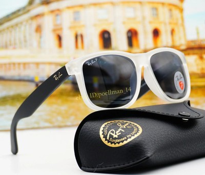 Ray-Ban JUSTIN COLOR MIX RB4165 Polarized Sunglasses Grey/Matte Transparent 54mm