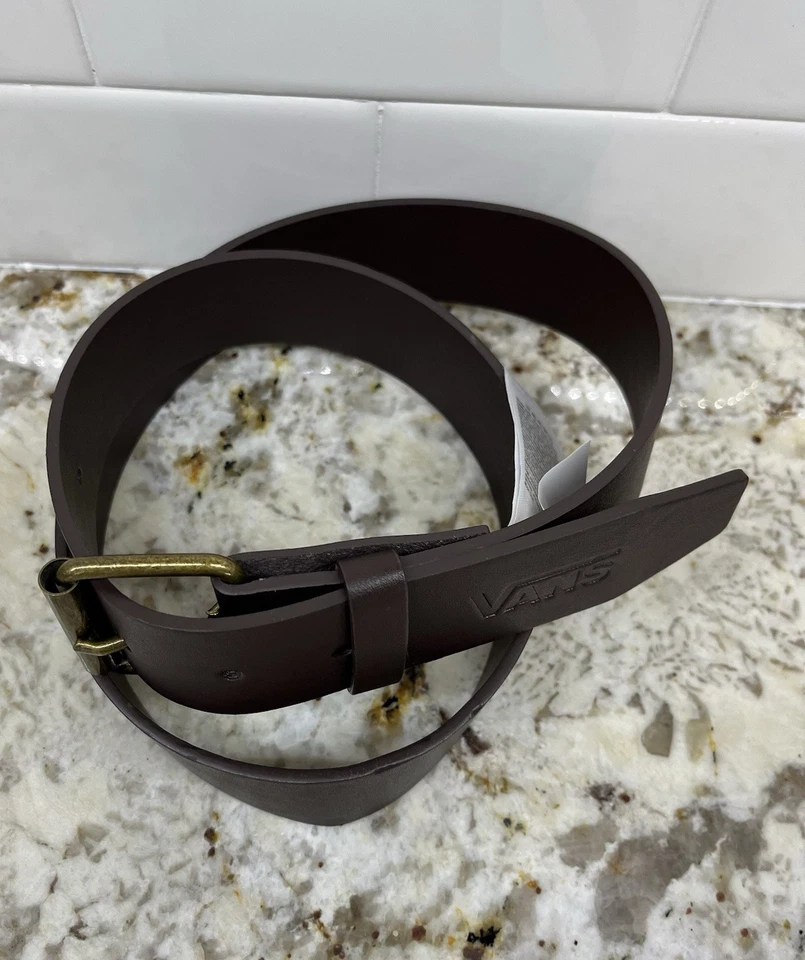 NUEVO VANS Off The Wall Cinturón Marrón Talla 32 Foto 2 de 4