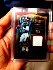 2020 Panini Select Draft Selections Memorabilia Prizm #DS-JHU Jalen Hurts 