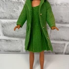 Vintage Skipper Town Togs #1922 Green Jumper  Coat  1965 Mattel Barbie TLC