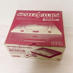 Sega Saturn SS White HST-0014 Console System NTSC-J with Box Game