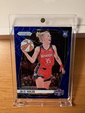 Julie Vanloo Panini Prizm Blue Velocity Rookie #42