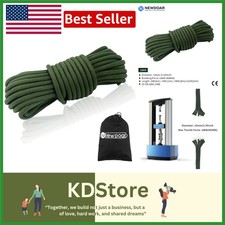 Heavy Duty Climbing Rope 10mm 20FT-165FT Static Cord for Rock Hiking Rescue