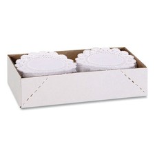 Hoffmaster 500238 10" Cambridge Round Lace Doilies - White (1000/Carton) New