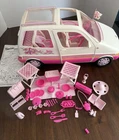 Vintage 1995 Mattle Barbie Picnic Pink Caravan Mini Van #13185 Near Complete