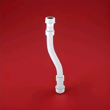 Condensing Boiler Condense Pipe Flexible Joiner 300mm Overflow 21.5mm 19mm-23mm