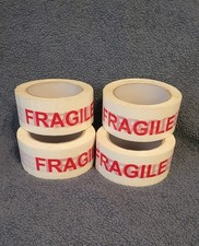 Fragile Marking Tape Handle with Care Shipping Packing Tape Set of 4