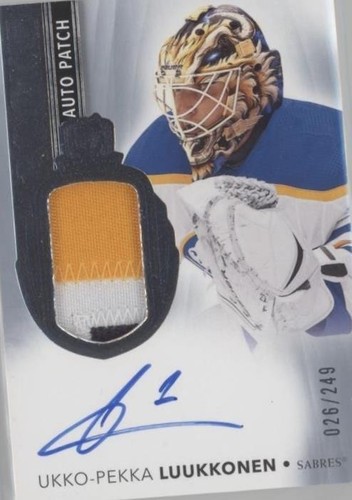 21-22 The Cup Hockey Rookie Masterpiece Printing Plate Auto Ukko