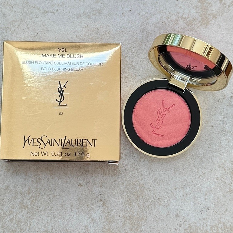 YSL 93 - レストレス ロゼ [シマリー] ジューシーなローズネクター YSL メイクミーブラッシュ パウダー S / イヴ・サンローラン
