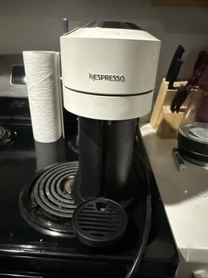 Nespresso Pixie Pod Espresso Machine Black & White by Breville Used Works Well