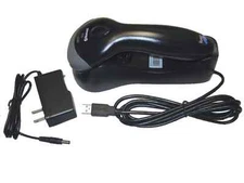 Metrologic MS9535 BLACK Wireless Barcode Scanner USB w/ New Battery Installed!
