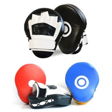 2PCS Foaming Curved Punch Mitts PU Boxing Strike Pads Kickboxing Target Gloves