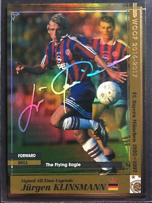 Jurgen Klinsmann / 2016 PANINI USA SOCCER / Silhouettes #/50 auto