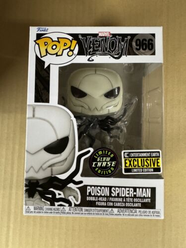 Funko Pop! Marvel: Poison Spider-Man 966 Chase GITD Entertainment Earth Box Wear - 第 1/8 張圖片