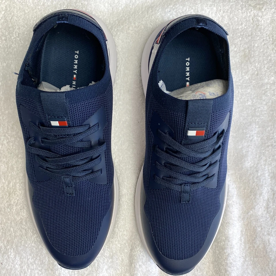 Tommy Hilfiger Arosa 运动鞋女式 9.5 米蓝色休闲酷 Normcore 独立豪华 — 第 3/4 张图片
