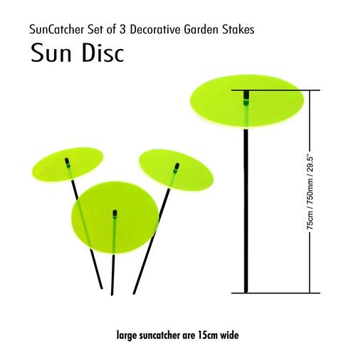 "Grande set di 3 ""Dischi solari"" ornamentali decorazione giardino" - Foto 7 di 30
