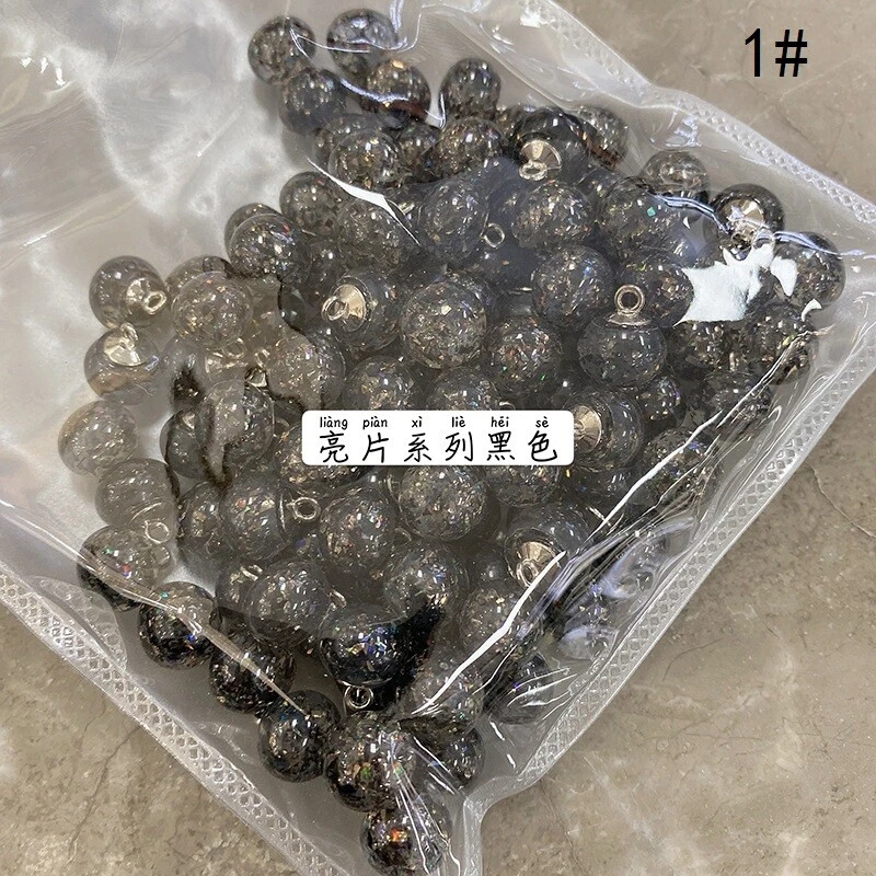 20PCS Crystal Bling Beads Button Ball Shape Metal Shank Sewing Craft Small 10mm - Image 3 of 4