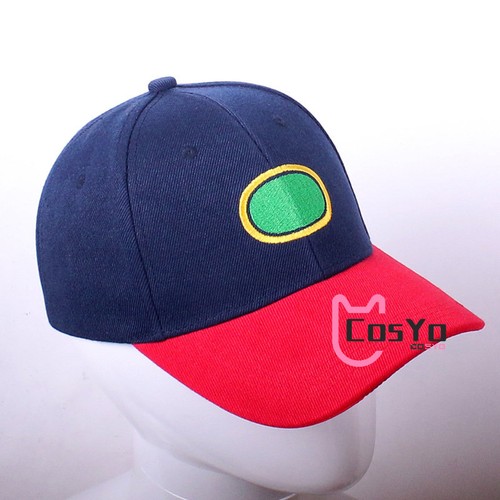 Anime Inuyasha Cosplay Hat Sun Blue with Red Peaked Cap Inuyasha Summer Hat - Picture 4 of 9
