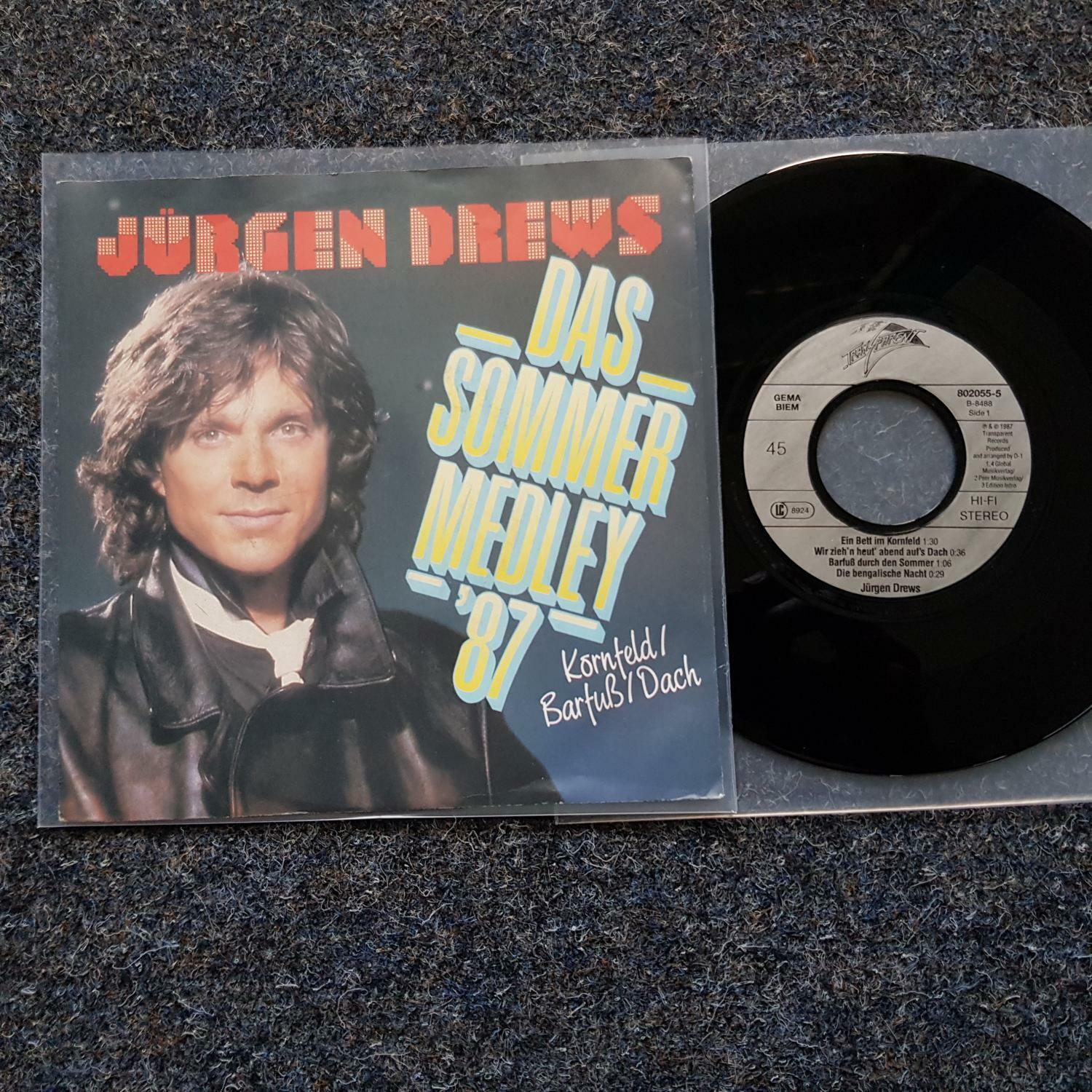 7"" Single Vinyl Jürgen Drews - Das Sommer-Medley '87